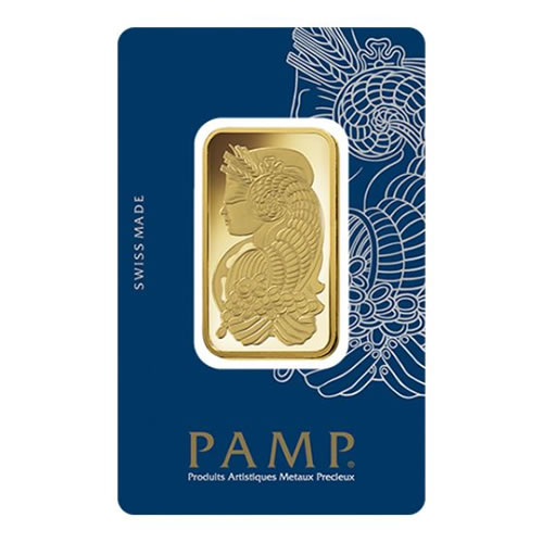 1 oz Pamp Suisse Lady Fortuna Gold Bar - In Assay