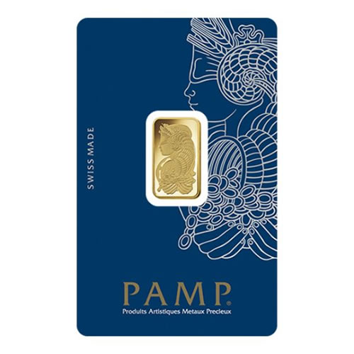 5 Gram Pamp Suisse Lady Fortuna Gold Bar In Assay