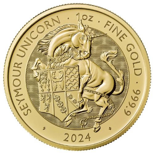 2024 1 oz Tudor Beast The Seymour Unicorn Gold Coin